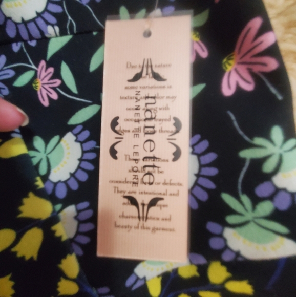 NWT Nanette LEPORE Navy Spring Shutter Sleeve Sheath Knee Midi Dress - Picture 11 of 11